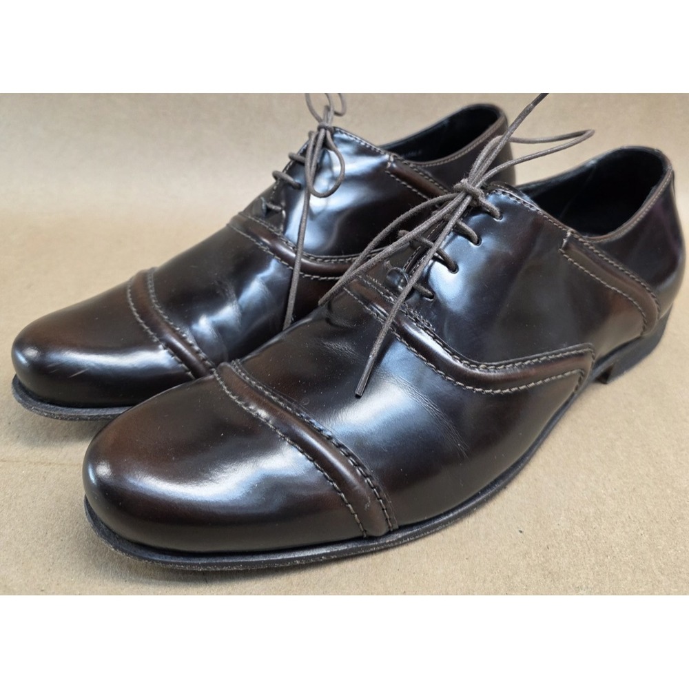 Billy Reid (Sz 9) Men's Oxford Cap Toe shoes Dark Brown Oxfords